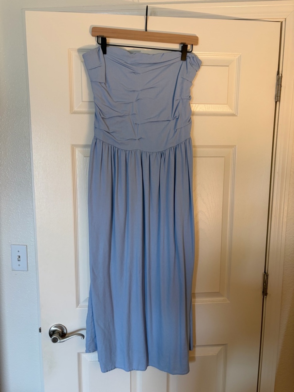 Universal Thread Strapless Sky Blue Maxi Dress
